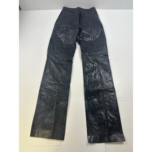 Vintage Northside Fashions Genuine Leather Dark Brown Size 5 Pants
